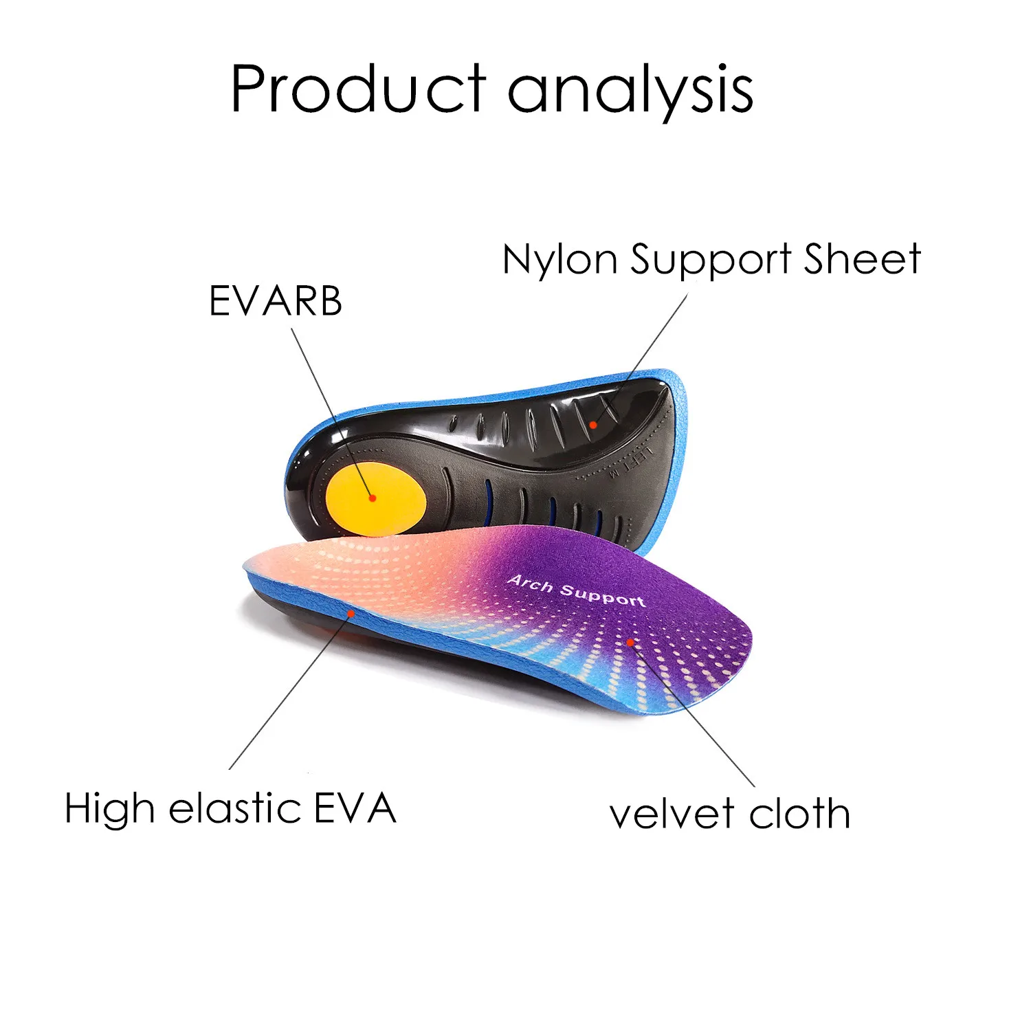 Arch Support Flat Foot Insole  Orthopedic Insoles For Shoes Men Women Foot Valgus Varus XO-type Leg Corrector Shoe Pad Inserts