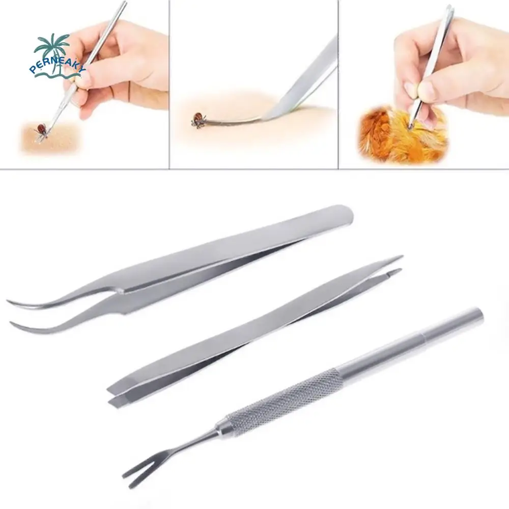 

Cat Flea Treatment Fork Remover Dog Flea Clip Pet Supplies Tick Removal Tool Tweezer