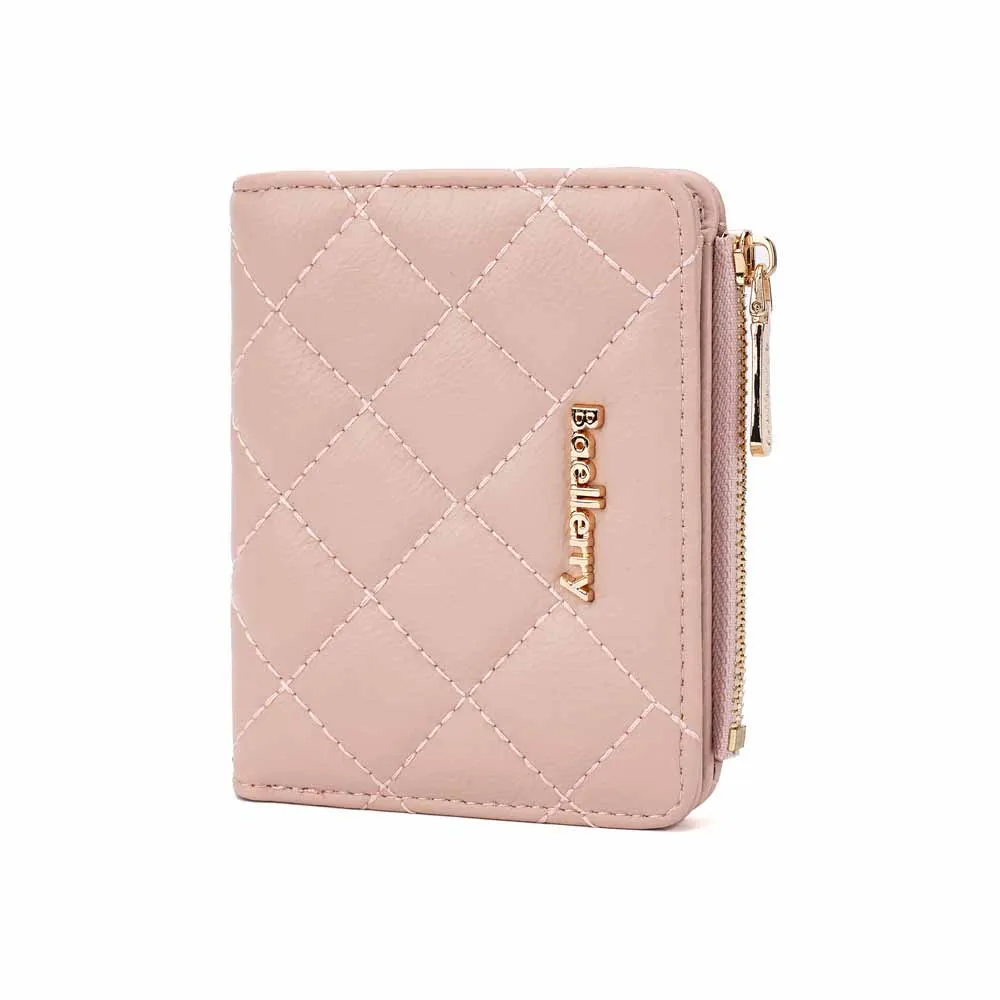 レディースファッションバックルジッパーコインパースレトロ新型超薄型ミニpuレザー財布卸売、新チェック柄ショートウォレット