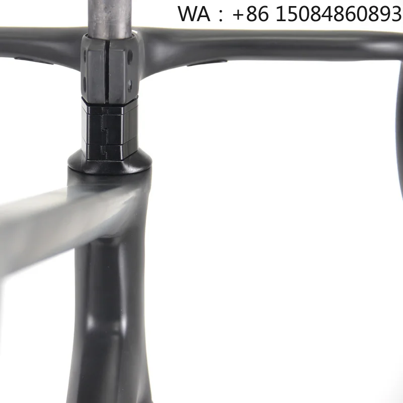 

OEM Road Bike Frameset, carbon fiber material, rim brake QR and integrated handlebar, customized cycling frame