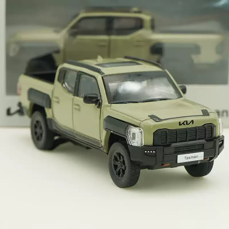 Diecast 1:38 Scale KIA Tasman Pickup Alloy Pull Back Car Model Adult Kids Hobby Collection Decoration Boy Gift Display