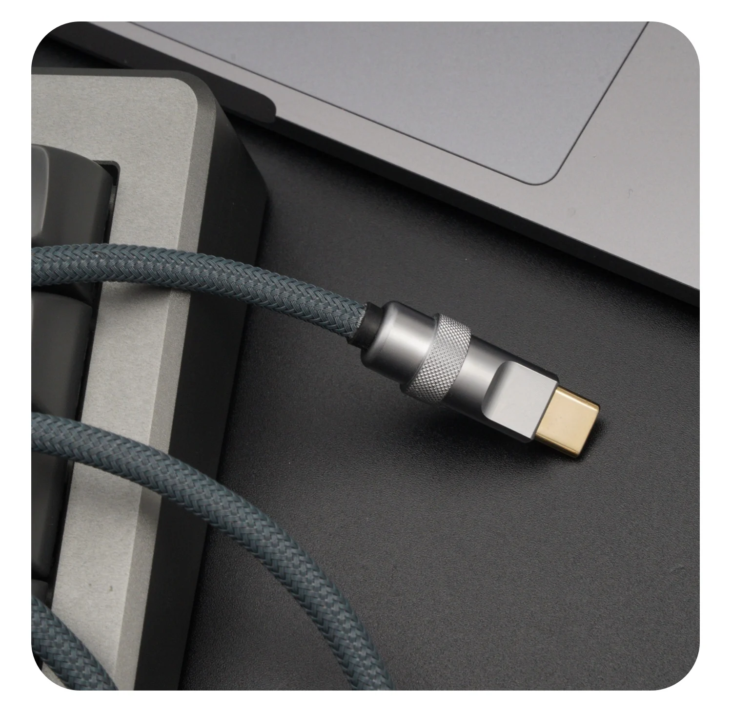 Off the shelf GeekCable manual customized keyboard, hot data cable, USB super flexible braided straight line, 150cm