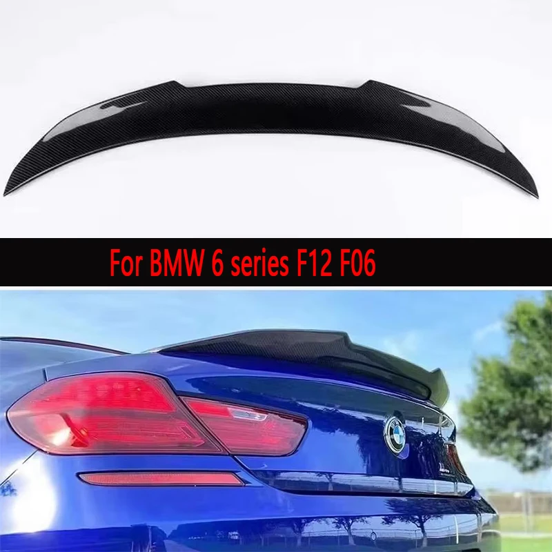 

For BMW 6 series F12 F06 630 640 Carbon Fiber Tail fins Rear Spoiler Duckbill Car Wing Retrofit the rear Spoiler wing body kit