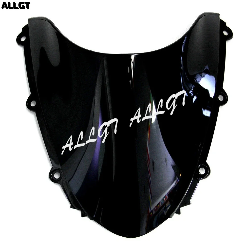 Motorrad-Windschutzscheiben-Set mit Rauchglas für Honda CBR 1000RR 2004–2007, Schwarz