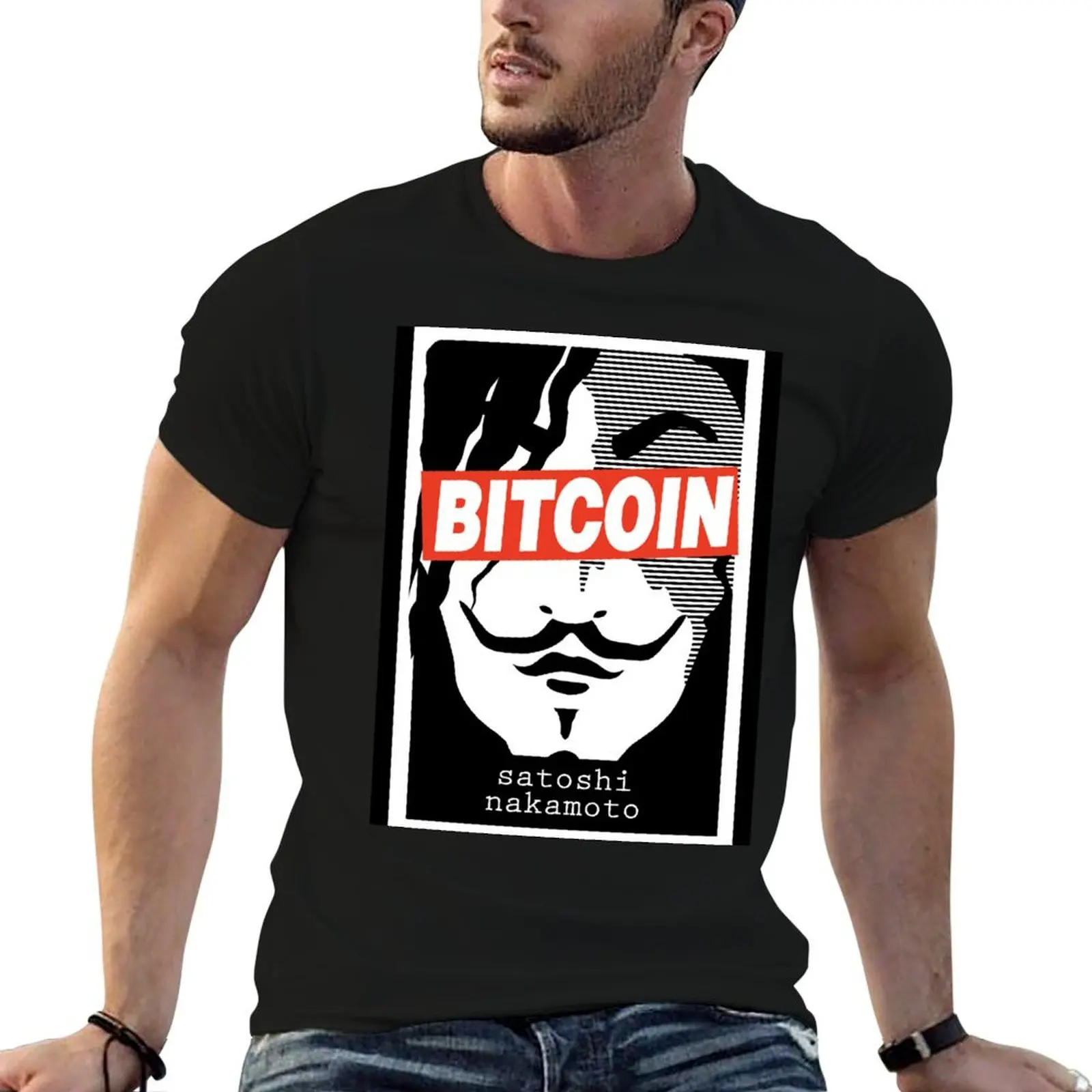 Bitcoin Satoshi Nakamoto T-Shirt blacks vintage clothes man clothes oversized slim fit t shirts for men