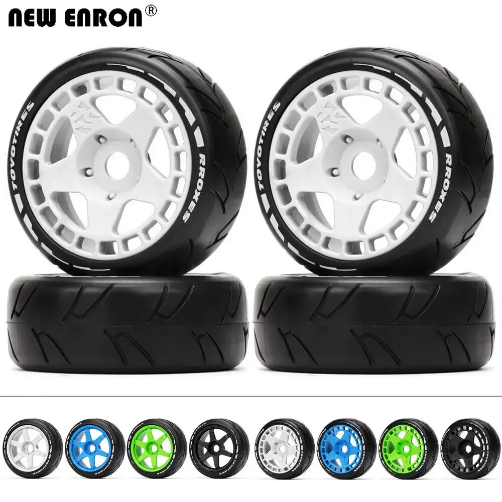 NEW ENRON 5 Spoke \ 6 Spoke Rubber Buggy Off-Road 17mm Wheel Tires Tyre for 1/8 RC Car Arrma Traxxas KM Kyosho 1:8