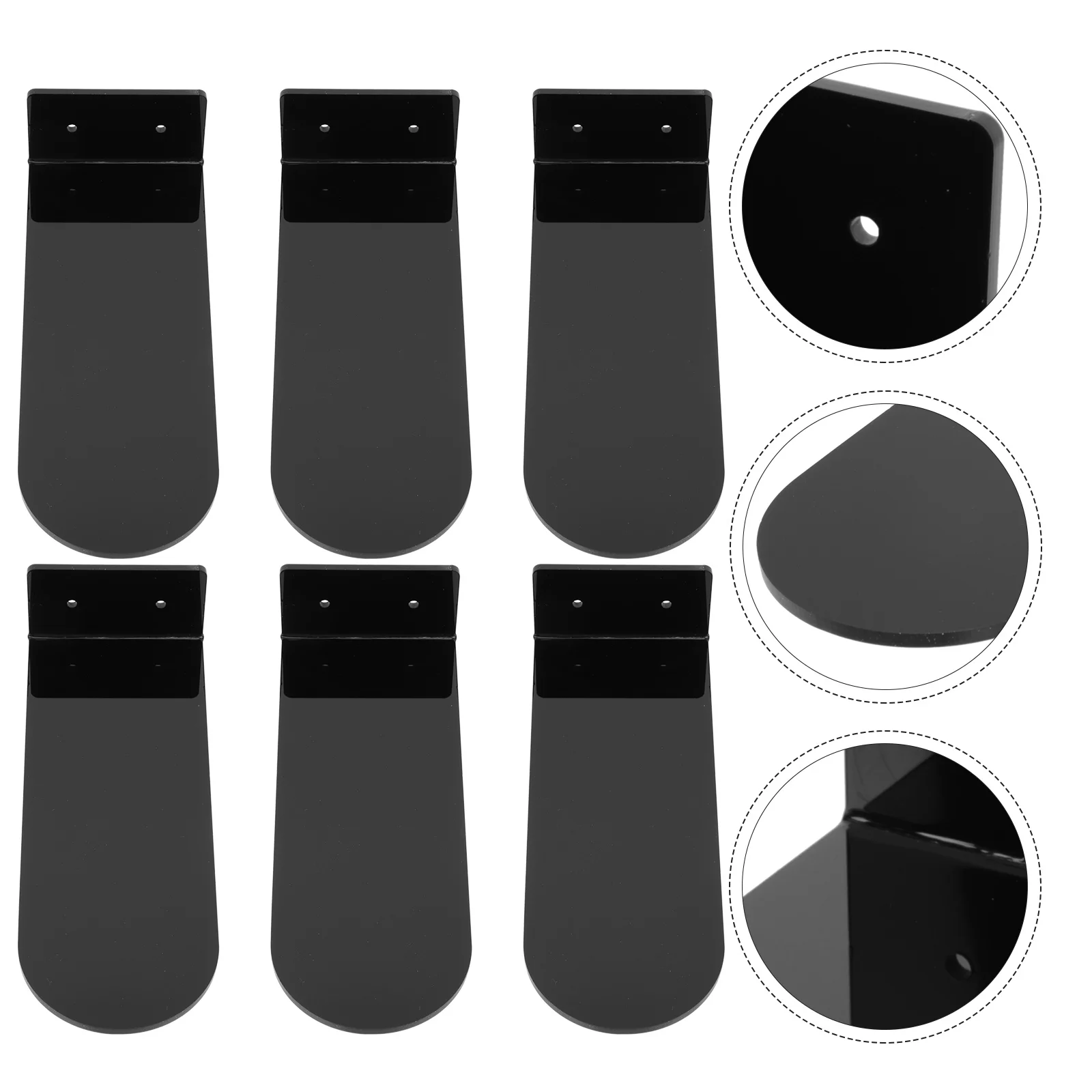 

Shoe Shelves Sneaker Display St Floating Shoes Black Basketball Suspending Holders Storage Racks Acrylic Smooth