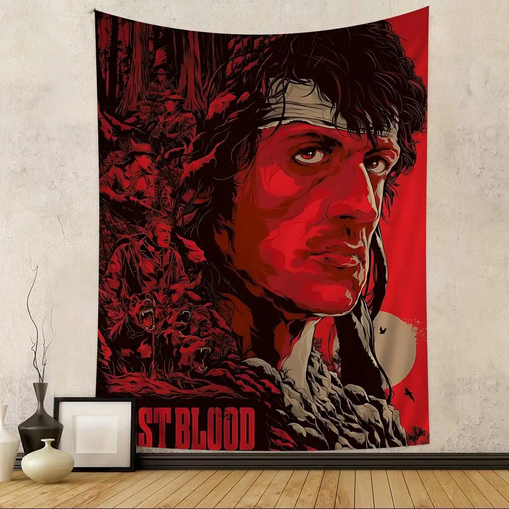 Tapices colgantes de pared estilo Rambo First Blood Hippie para sala de estar, decoración del hogar, dormitorio, arte, decoración del hogar