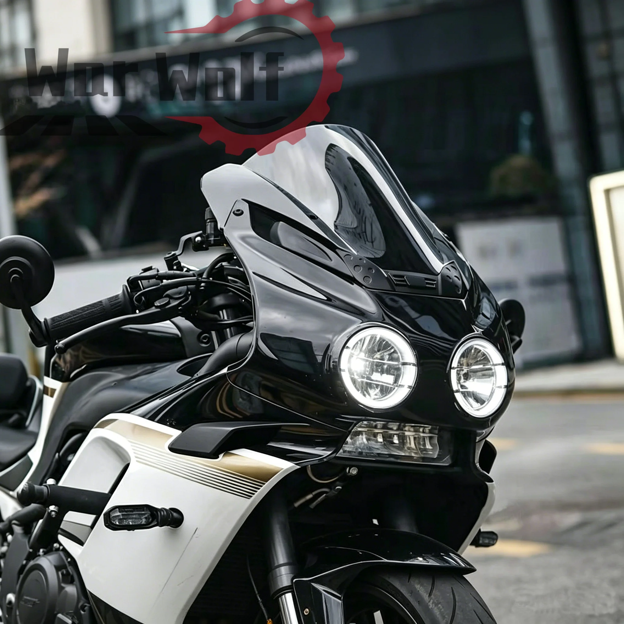 Suitable for cfmotor 500SR VOOM, modified taller windshield, sport windshield, thickened windproof accessory, rearview mirror