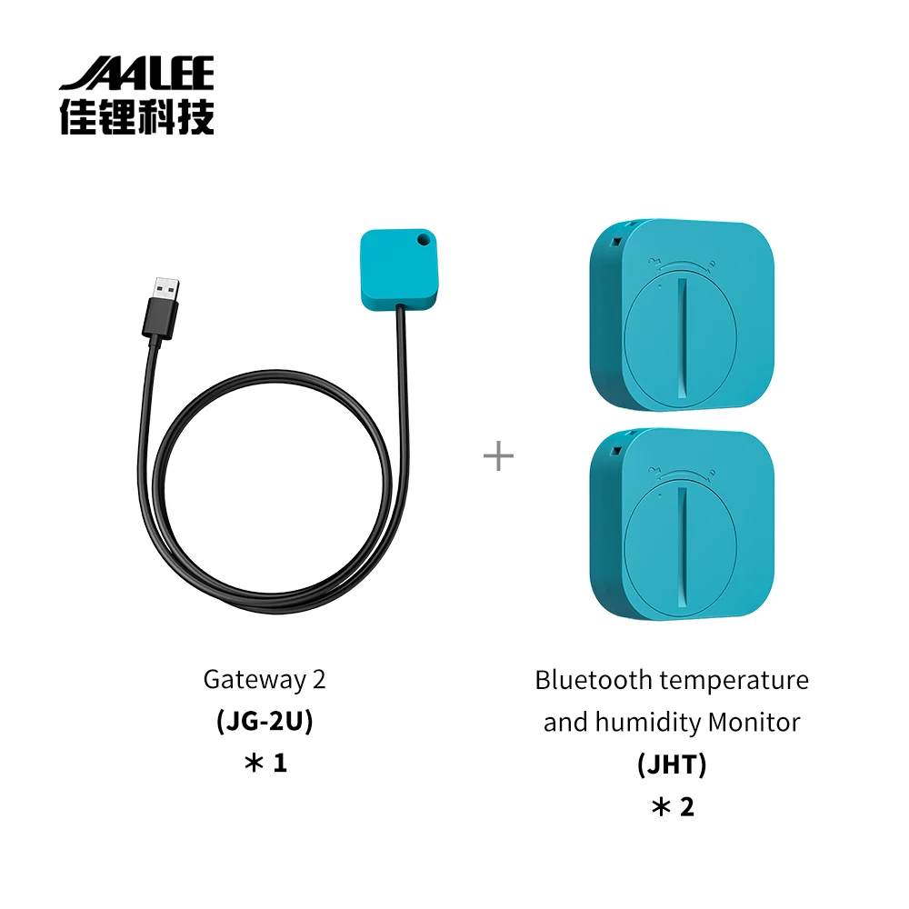 JAALEE JHT Water-Resistant Indoor/Outdoor  Temperature/Humidity/Dewpoint/VPD Smart Sensor  Thermometer/Hygrometer Logger Export