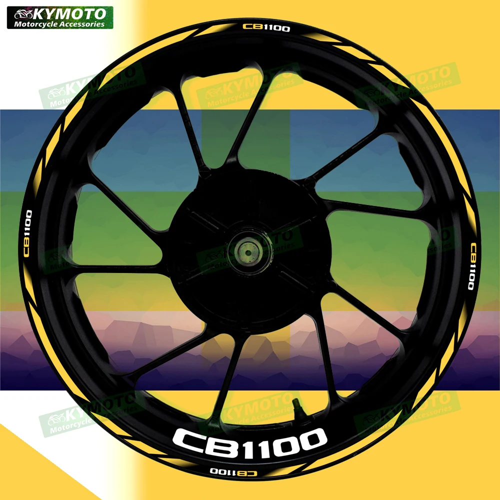 

For Honda CB1100 CB 1100 motorcycle accessories 17 inch front and rear wheel stickers fairing reflective rim sticker decoration
