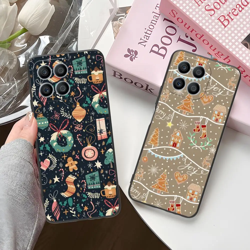 Weihnachtsgeschenk Saint Handyhülle für Honor 90 80 70 60 50 30 20 10 9 8 7 Pro S SE Lite 5G Bunter Druck Luxus-Cover