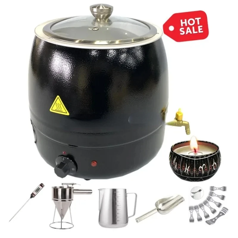 

Electric Melting Candle Wax Warmer Wax Melter 10L Stainless Steel Candle Making Kit Machine