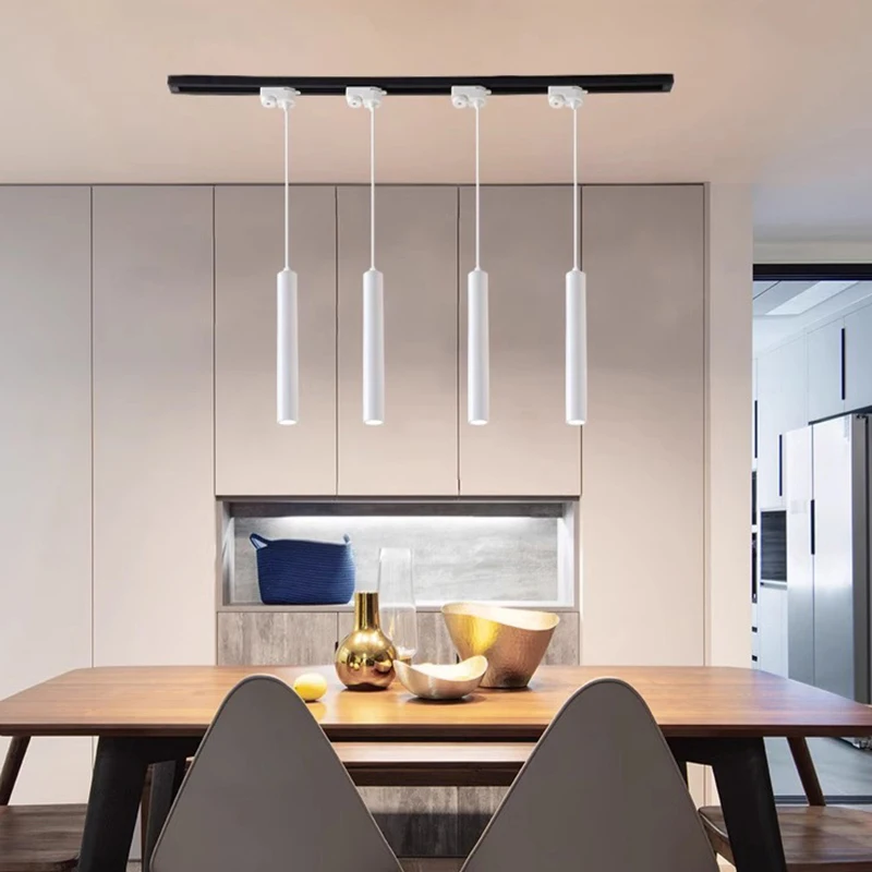 

LED Track Light Spot Lights COB Rail Lamp 220V 110V Ceiling Pendant Lights Clothing Shop Living Room Bar Hanging Decor Lighting
