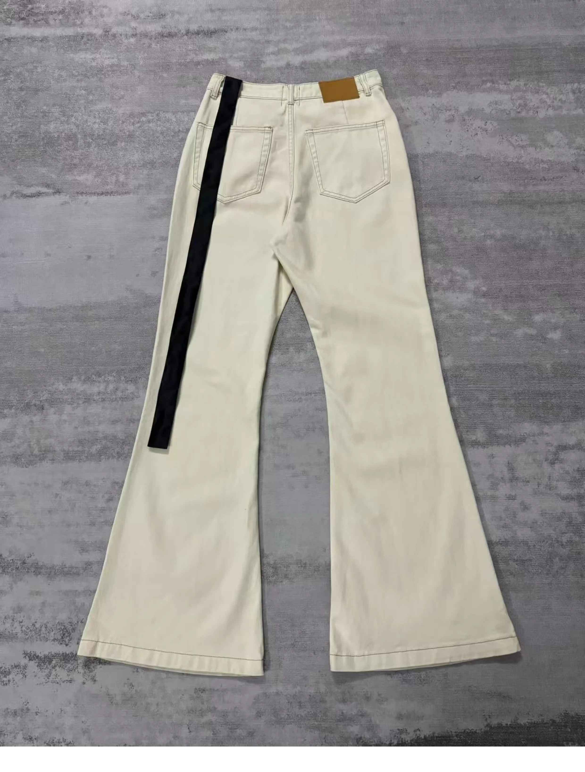 Brand New Rick Sand Zipper Pocket Fit elasticity slim fit PANT Jeans Cotton Denim Pants Comfort Casual Jeans Size S M L XL #B2