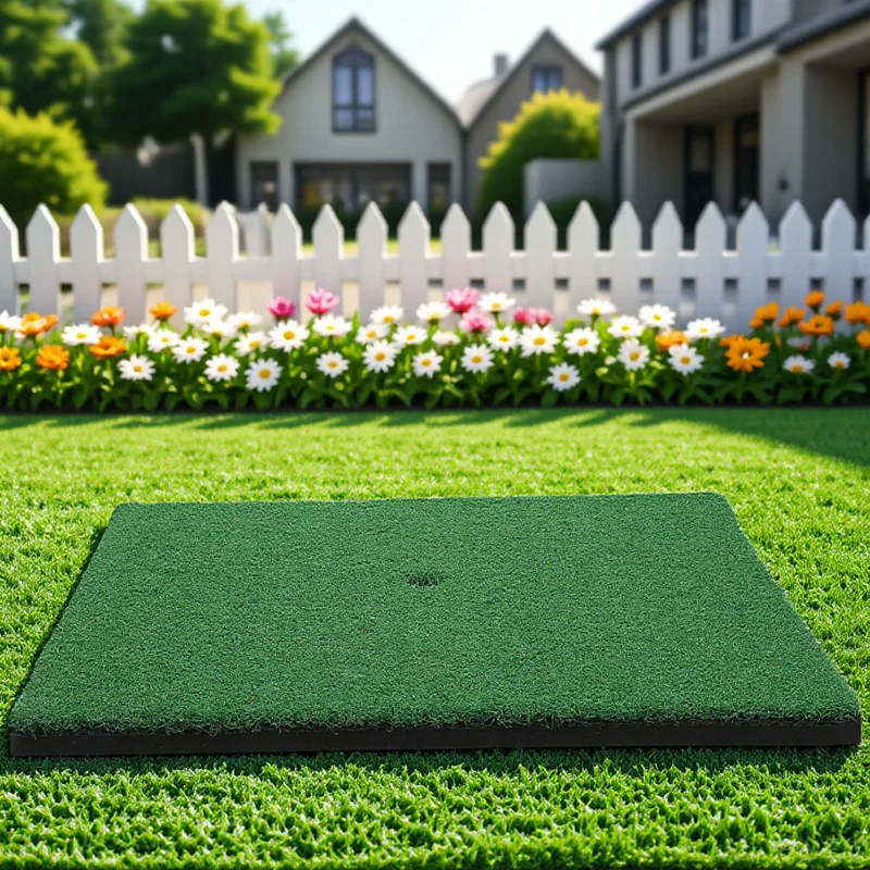 

Mini Golf Practice Mat 30x30cm Portable Indoor Outdoor Hitting Mat Artificial Turf Simulated Grass Pad For Beginners Training
