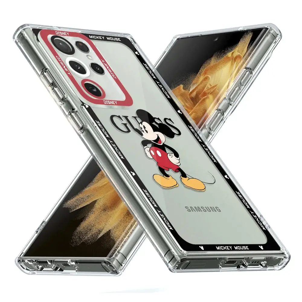 Disney Mickey Minnie Phone Case for Samsung Galaxy S24 S23 Ultra S22 Plus S21 S21Plus S20 FE S24Plus Soft Cover