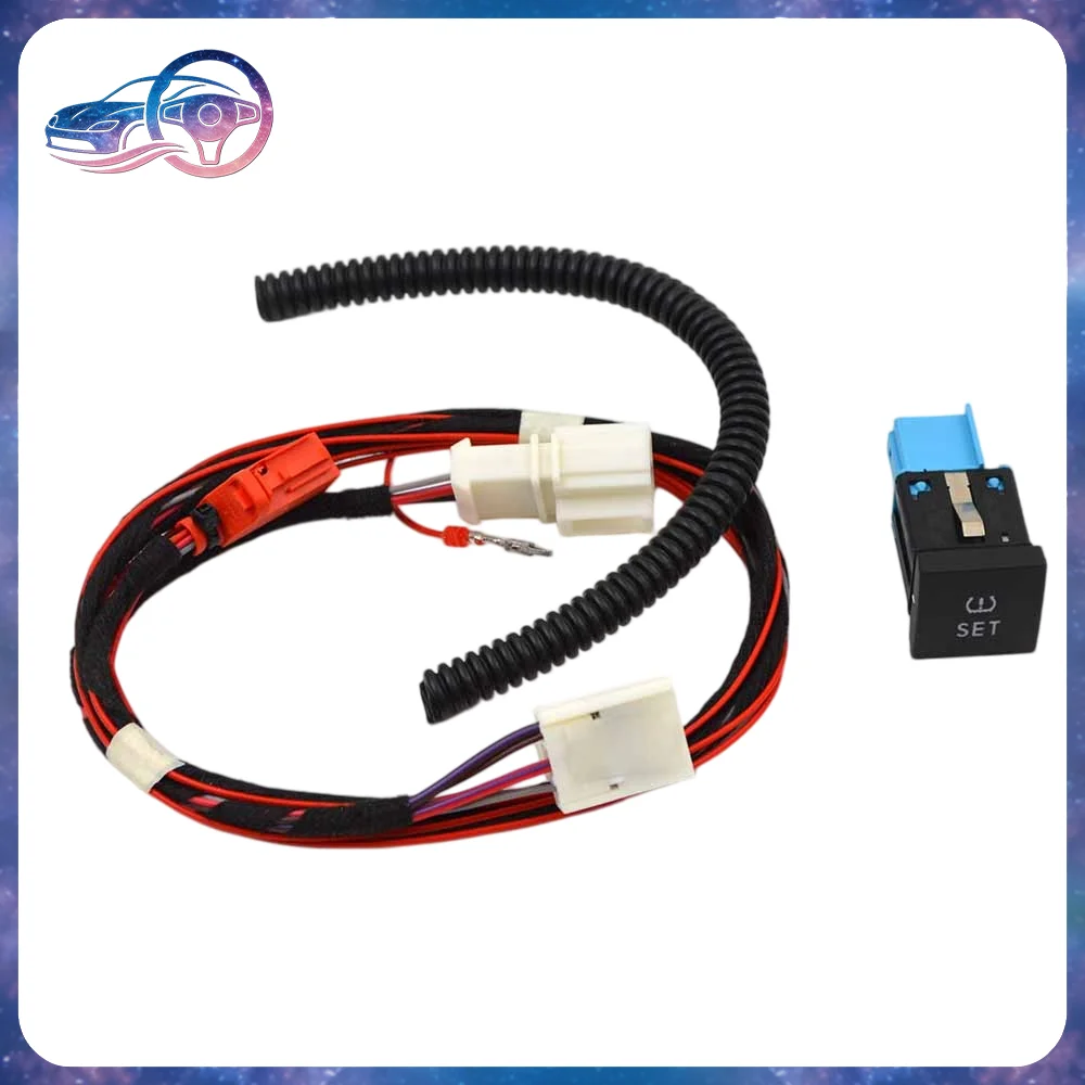 TPMS Reset Switch Button 56D927121 WHS Full Wiring Harness For VW Golf MK6 Jetta Scirocco Touran