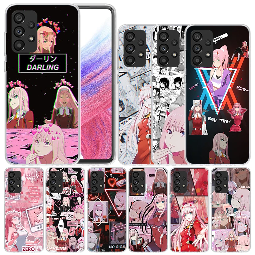 Zero Two Darling In The FranXX Soft Cover for Samsung Galaxy A52 A53 A54 A12 A13 A14 Phone Case A32 A33 A34 A22 A23 A24 A04S A03