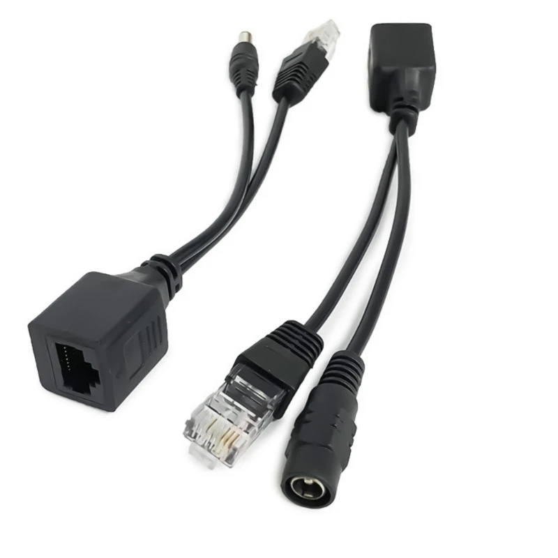 Iniettore POE passivo e cavo splitter con RJ45 per punti accesso wireless D2RC