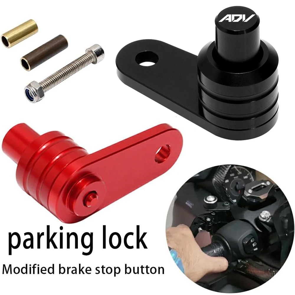

Motorcycle Brake Lever Lock Parking Brake Switch Control Lock Ramp Auxiliary Braking Accessory For honda ADV X ADV150 160 350
