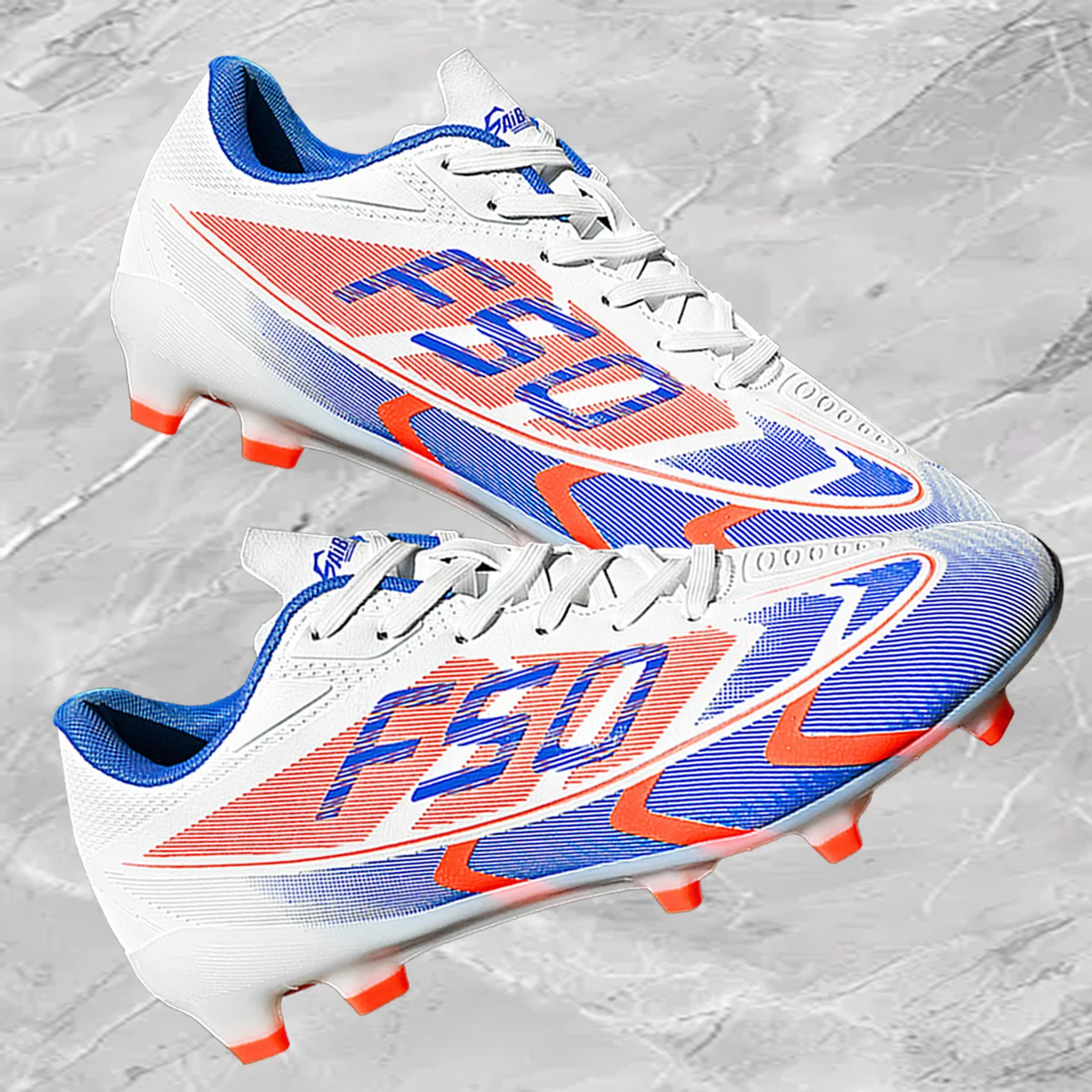 Unisex AG FG Football Shoes Durable Non Slip Studs Lightweight Soccer Cleats for Adult Players Outdoor Lawn Football Activities