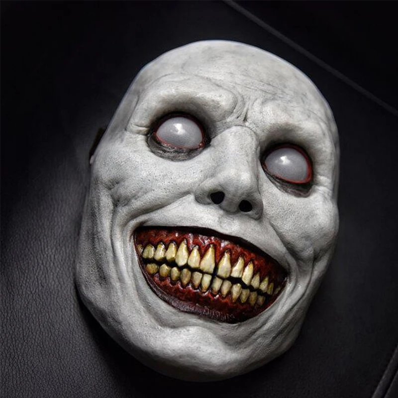 2025 رعب حفلة الهالوين قناع مخيف قناع تنكر يبتسم شيطان مخيف مهرج تأثيري هالوين شيطان كرنفال ديكور