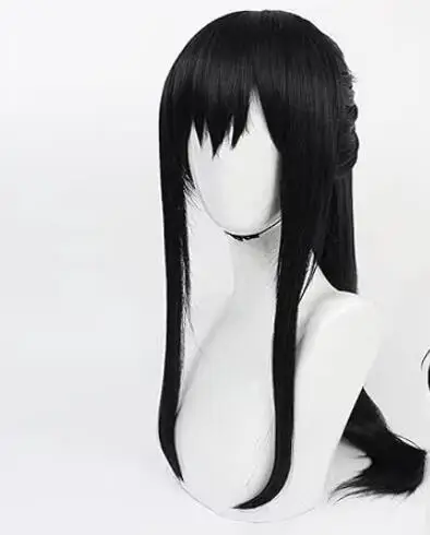 Anime Kaijuu 8-gou Mina Ashiro Cosplay Wig Anime Kaiju No. 8 Black Ponytail Hair Division Heat resistant Fiber Hair Eight Mia