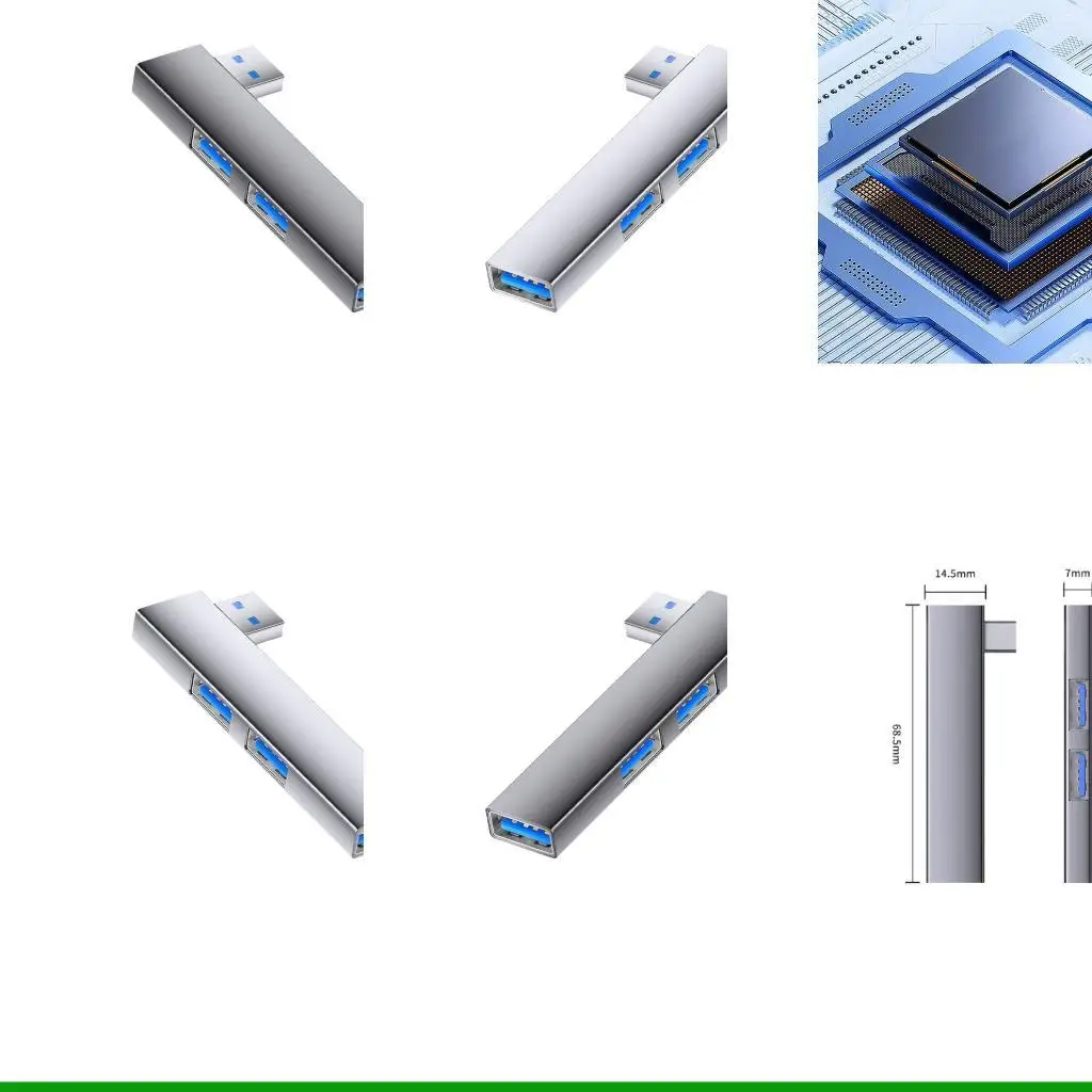 

U55C Space Saving USB C Hubs MultiDevice For Office Travel 5Gbps Data Transfer