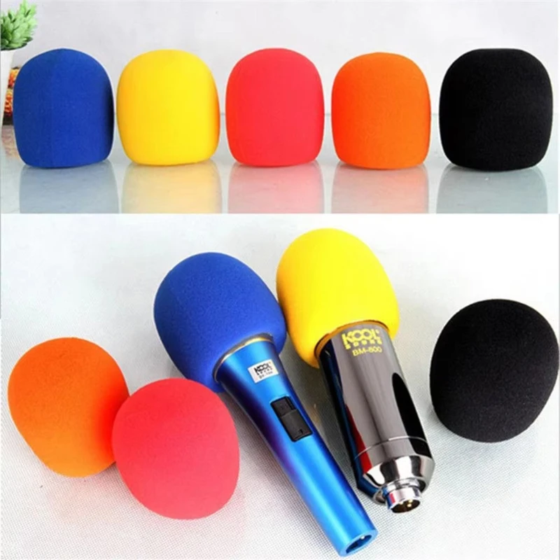 5/15/30pcs Colorful Wireless Handheld Stage Microphone Windscreen Foam Mic Cover Karaoke Microfone Sponge Pop Filter Wind Shield