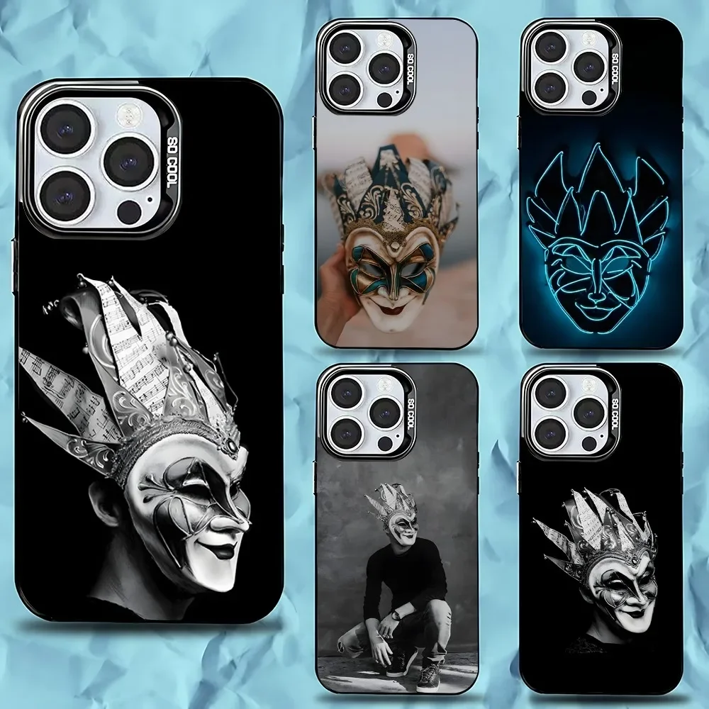 Чехол для телефона DJ Boris Brejcha для iPhone 16, 15, 14, 13, 12, 11, Pro, Max, Plus, Mini, XS, SE, противоударный, черный матовый, с жестким бампером