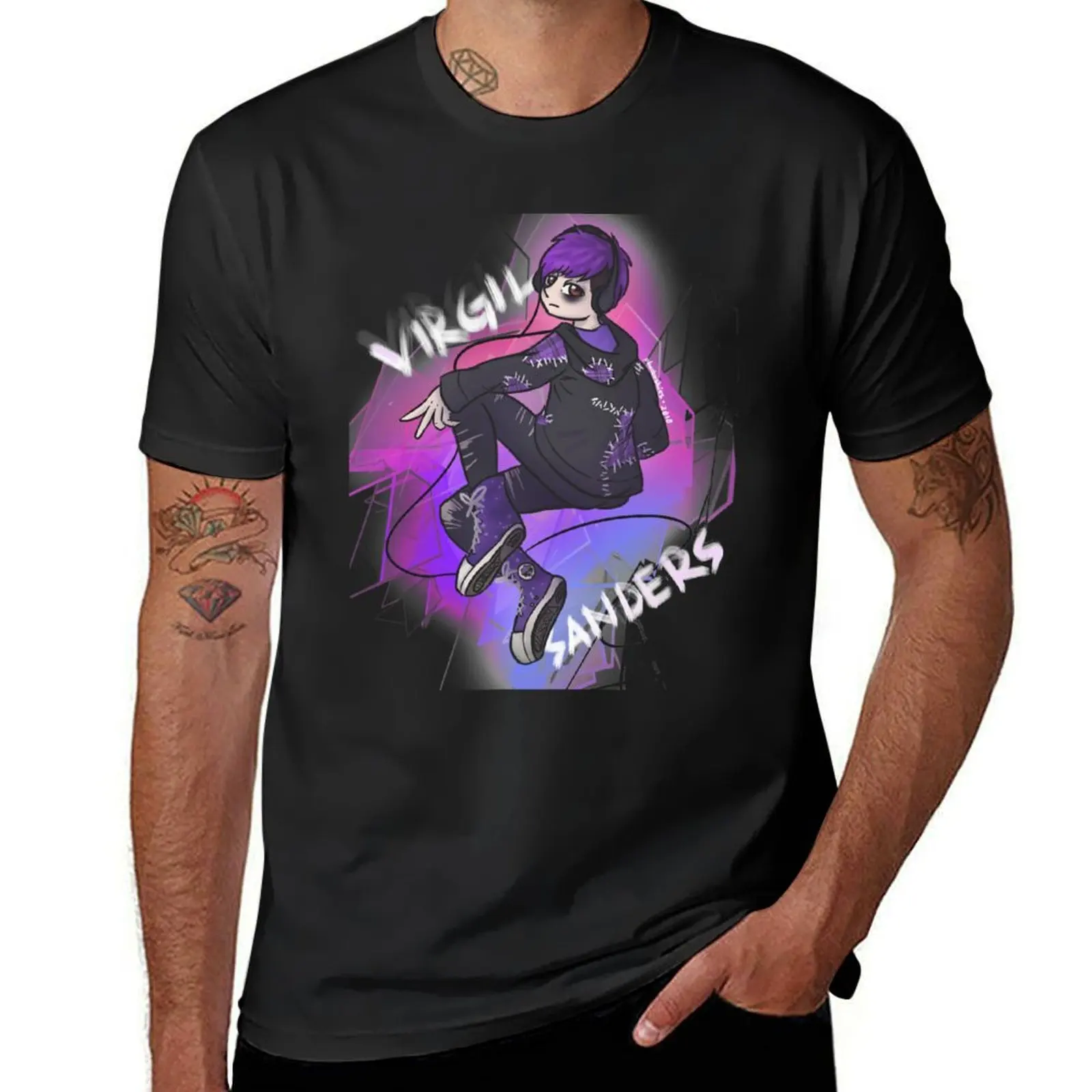 Virgil Sanders | placeboskies T-Shirt summer clothes graphics men graphic t shirts