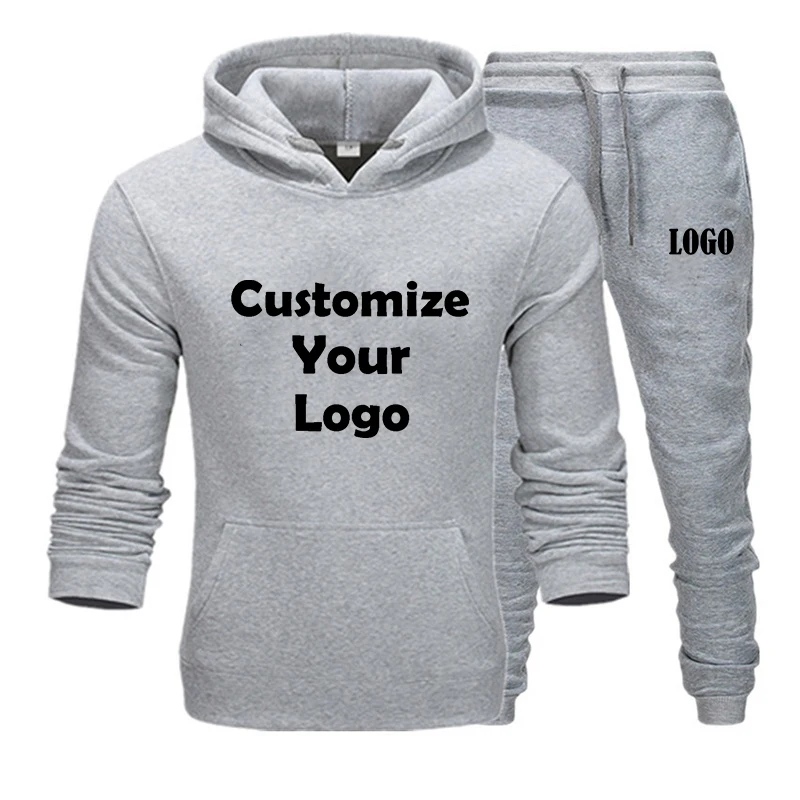 Customized Mens Fashion Hooded for Men Jacket and Sweatpant Tracksuit Jogging Suits