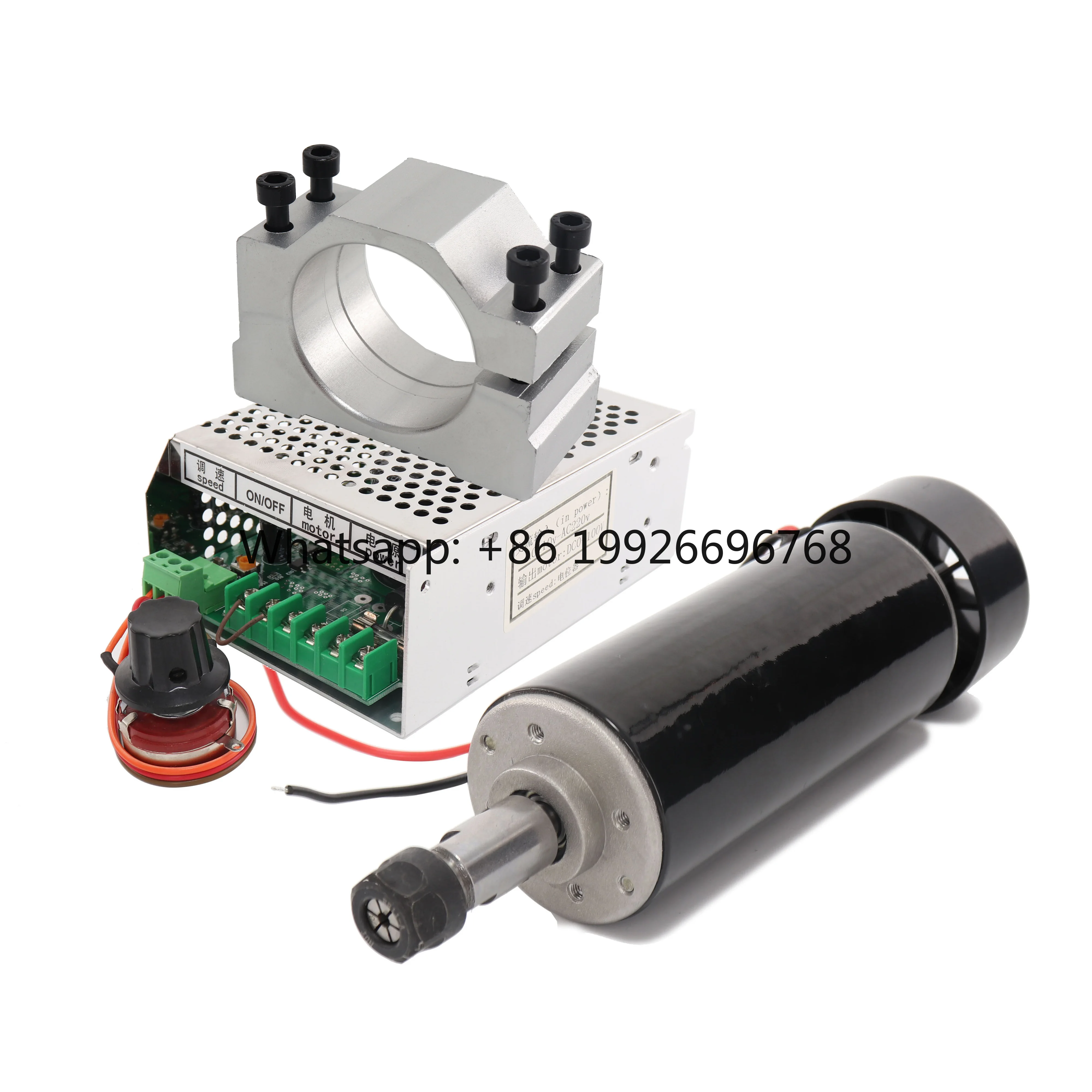 0.5kw Air Cooled Spindle Motor 3000RMP 52mm Clamps Power Supply  3D Engraving Machine 500W High Speed Air-cooled Spindle Moto