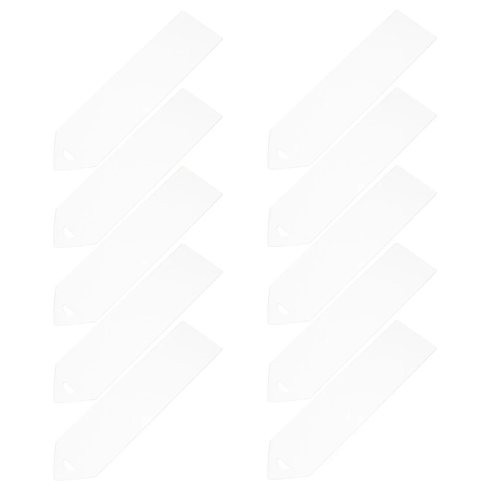 

20pcs Blank Bookmark Tags Acrylic Cards Guest Seating Wedding Place Signs Small Name Clear Transparent