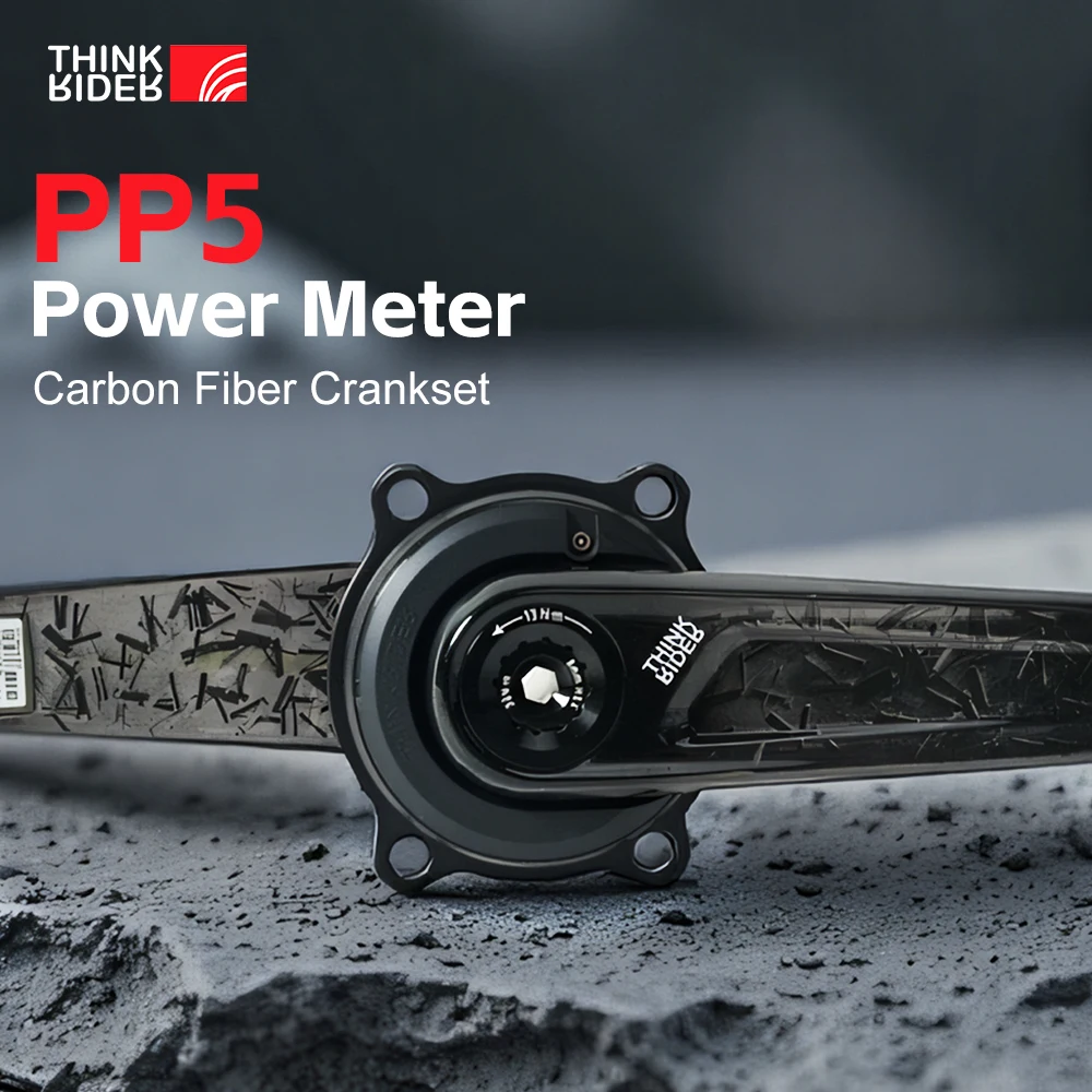 

ThinkRider PP5 Spider Power Meter Ultralight Carbon Fiber Crank 28.99mm DUB Spindle 162.5/165/167.5/170/172.5MM Crank Length