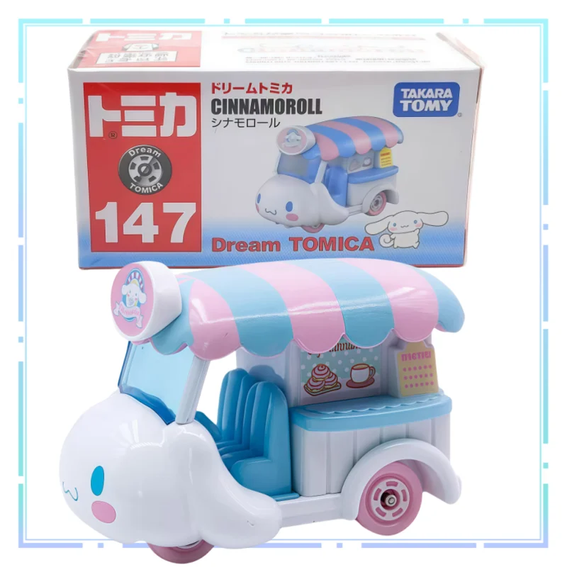 

TOMY Cinnamoroll Alloy Car Model No. 147 Selling Cars Pocket Toy Decorative Ornaments Simulation Vehicle Cartoon Festival Gifts