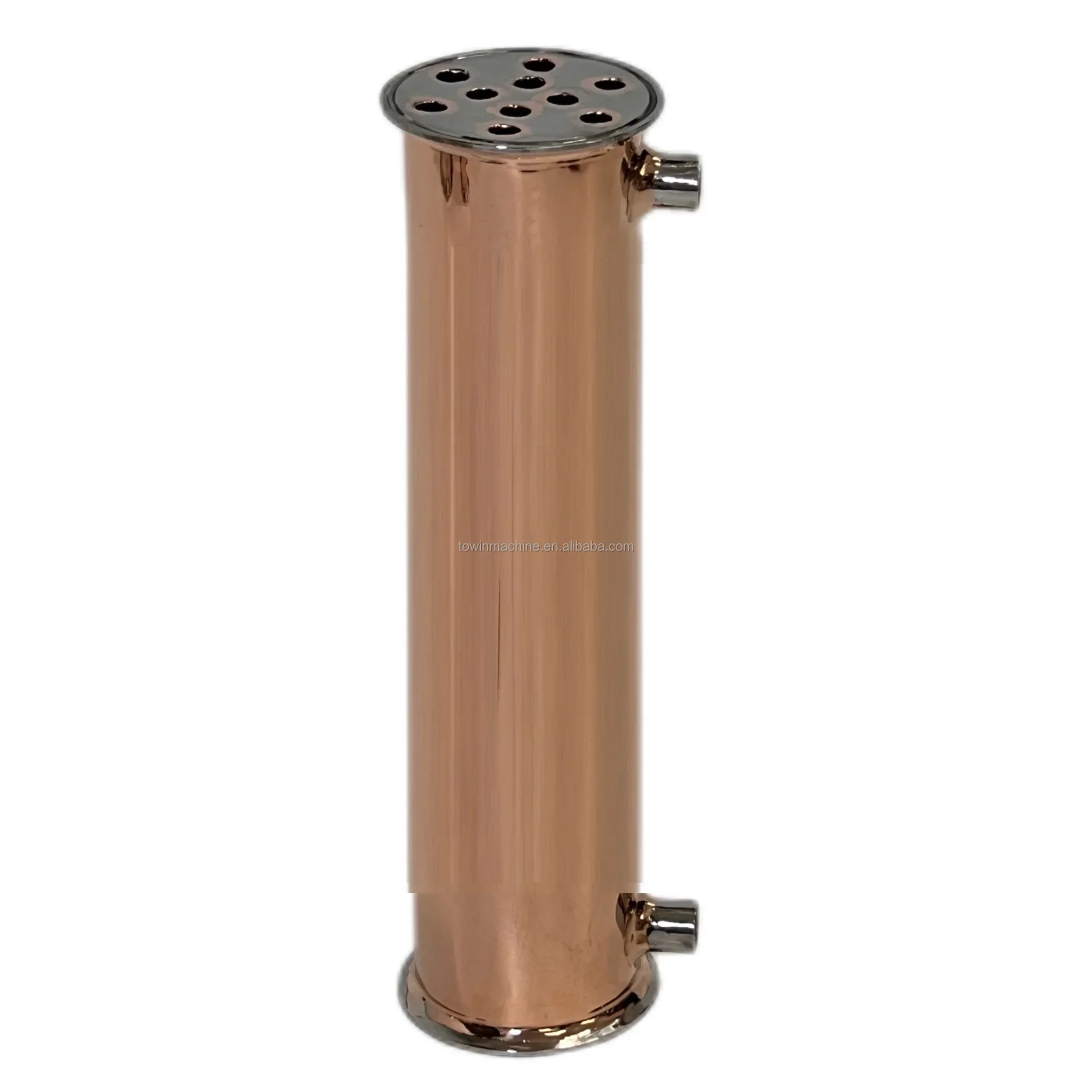 2/3/4/6in Copper condenser (450mm L) for moonshine still reflux column