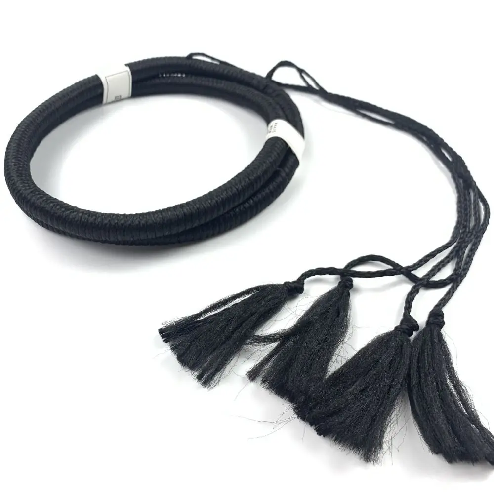 1Pcs Islamic Clothing Headwear Rope Man Saudi Arabic Dubai Muslim Headrope Desert Accessories Black Egal Shemagh Shawl