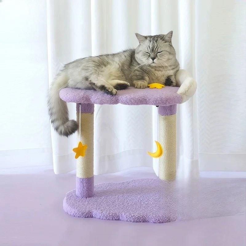 

Cat climbing frame, cat nest integrated, short-footed cat small apartment, shelf does not occupy an area,