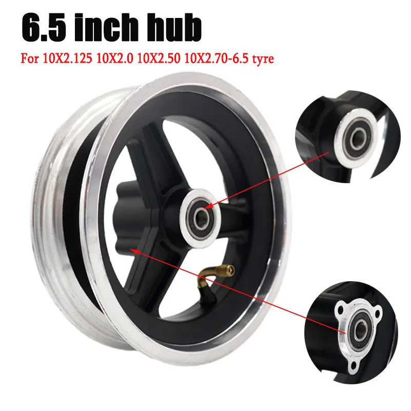 

10 inch disc brake, front wheel hub, aluminum alloy steel ring for 10 × 2/2.125/2.50 inflatable inner and outer tires