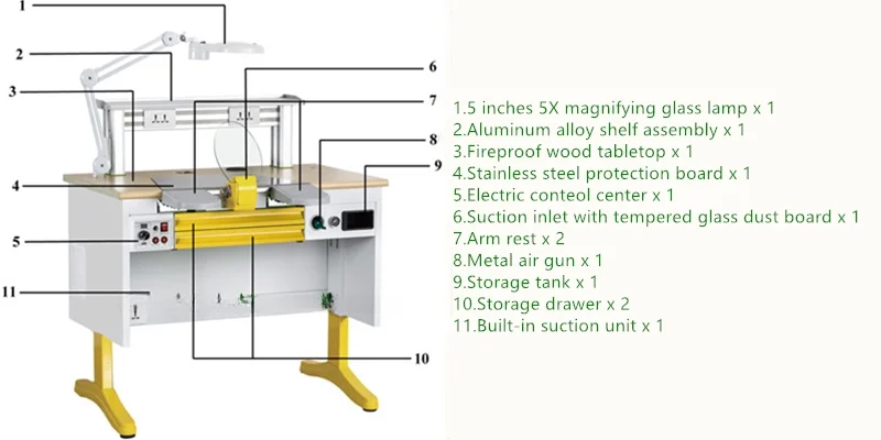 For WWG-DS100 Dental Lab Workstation