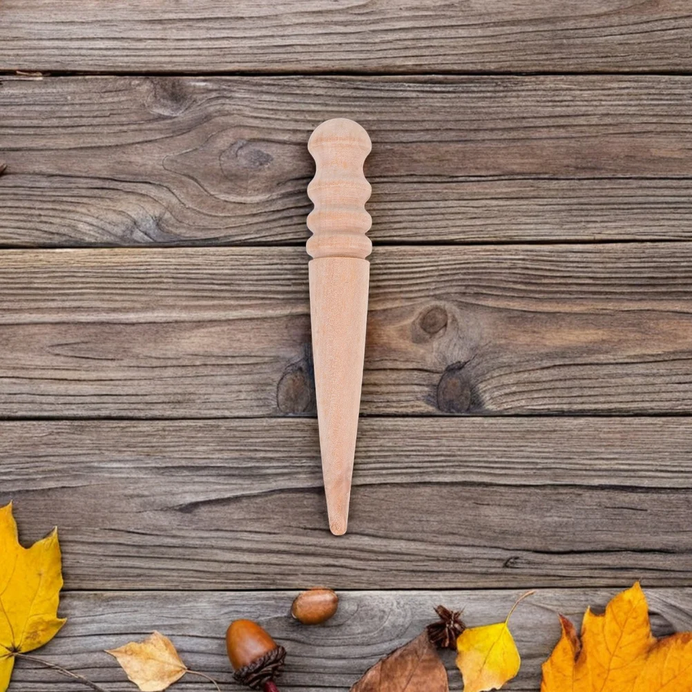 2 قطعة أدوات البستنة الصغيرة ديبر خشبي لزراعة توزيع البذور الفعالة وأداة تباعد لبذور زهرة الخضار