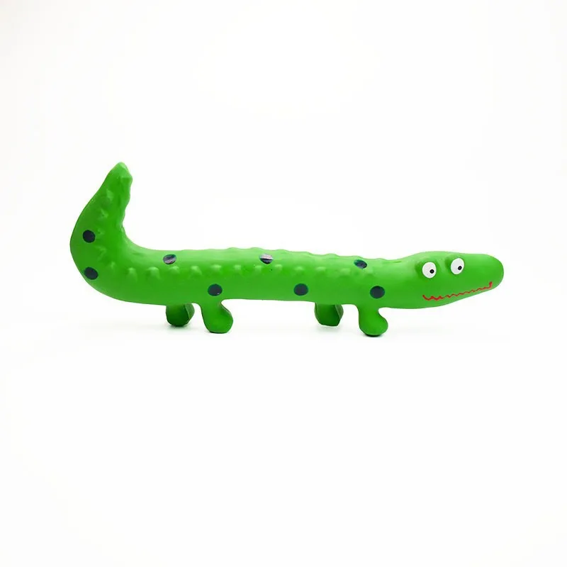 Latex Squeaky Dog Toy Lizard Chameleon Design Bite Resistant