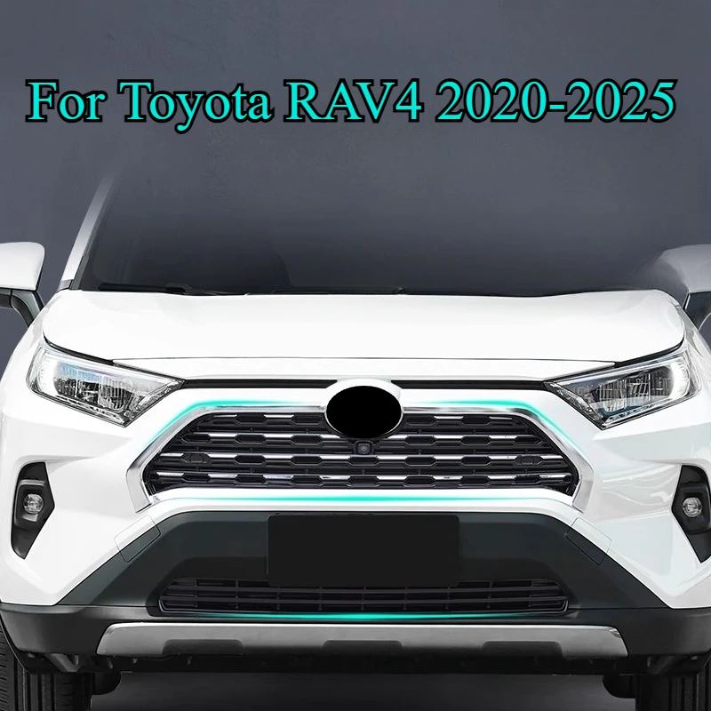 

Для Toyota RAV4 2020-2025: Защелкивающаяся решетка — сетка от насекомых из нержавеющей стали с защитой от радара (комплект зажимов в стиле OE) ​ ​