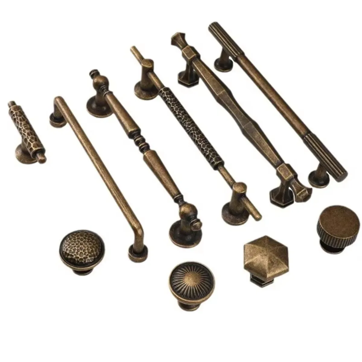 Nordic Vintage Handles for Cabinets and Drawers Bronze Knobs and Handles for Drawers Home Useful Accessories Cabinet Pulls
