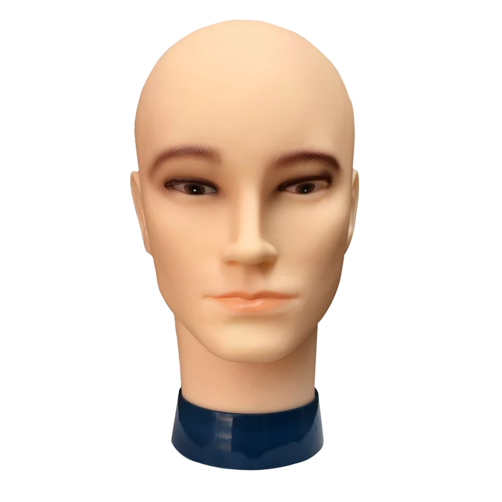 Top Quality Male Mannequin Head Hat Display Wig Realistic PP Training Model For Making Wig Manikin Dummy In Mannequins