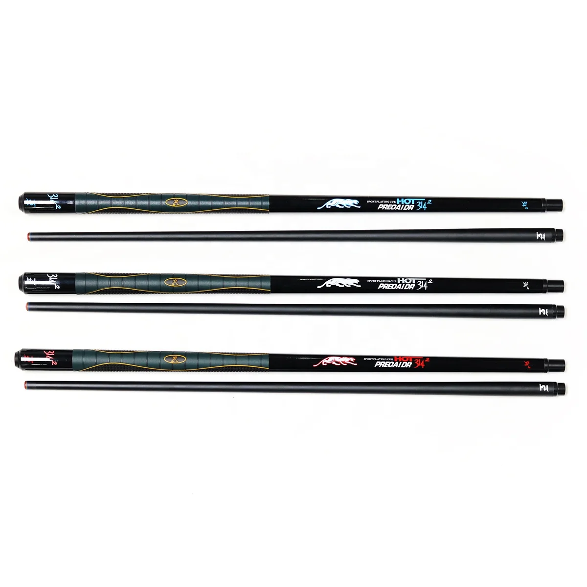 

Premium Quality Predator Billiard cue For 2 Pieces Carbon Shaft Pool stick 58" Length for sale