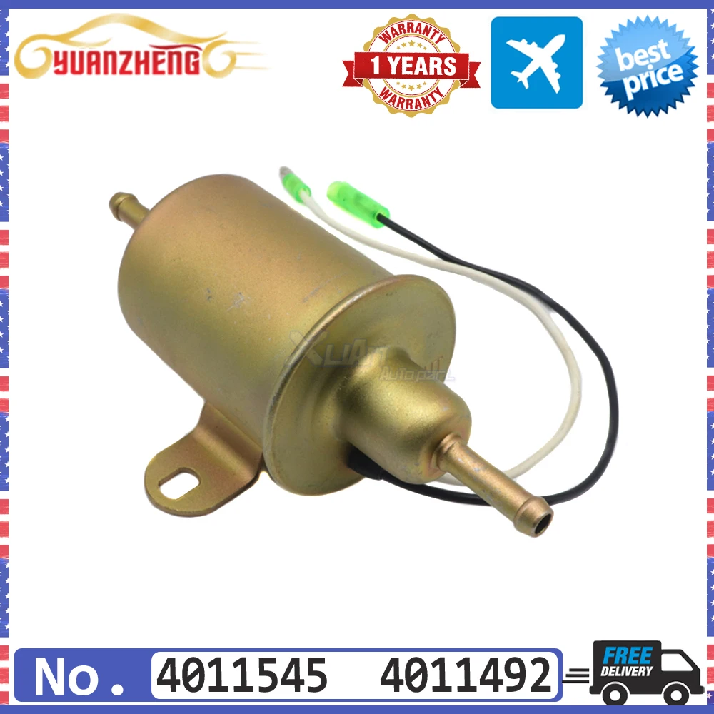 CAR Universal 12V Electric Fuel Pump Gasoline Diesel Pump 4011545 For Polaris Ranger 400 500 2X4 4X4 4011492 4010658 4170020