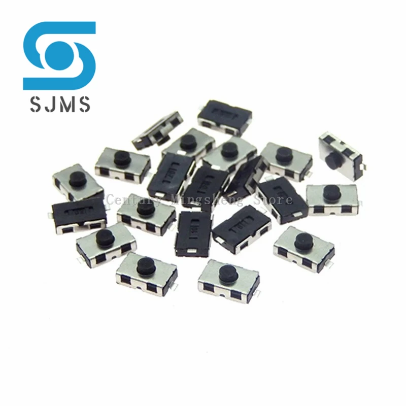 10PCS 3*6*2.5 NO Micro Switch Normally Closed 3*6 SMD Touch Silica Gel Button Keys Interrupteur 4*6 NC Soft Button SMD 3x6x2.5